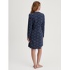 CALIDA Midnight Dreams Langarm-Nachthemd Damen, aus 100% Bio-Baumwolle, wärmende Qualität