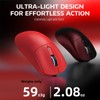 ATTACK SHARK X3PRO 4K/8K Lightweight Wireless Gaming Mouse with Tri-Mode(Wired/2.4GHz/BT),PAW3395