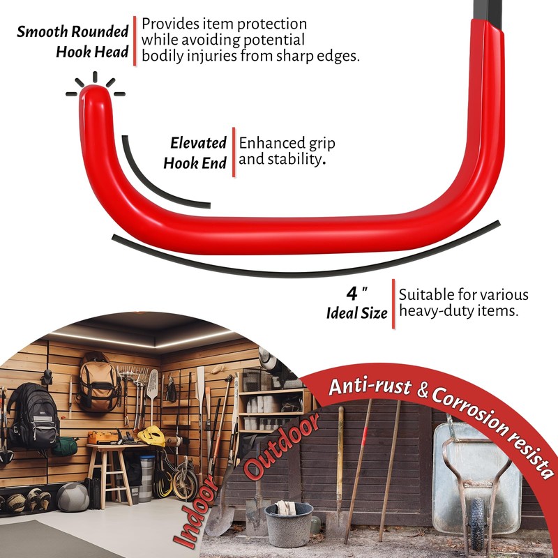 SunVFaFa Heavy Duty Garage Hooks, Heavy Duty Wall Hooks, J