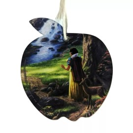 Thomas Kinkade Snow White Discovers the Cottage Hanging Acrylic Print Ornament