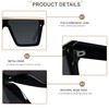 LYZOIT Square Oversized Sunglasses for Women Men Big Flat Top