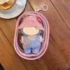 Clear Figure Display Bag with Keychain Blind Box Keychain Case