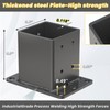 TAYORY Heavy Duty 4x4 Post Base 4 Pcs, Thickness: 0.118"/3MM,