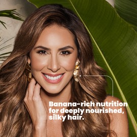 ANYELUZ Banana Hair Care Duo Set - Moisturizing Shampoo & Nourishing Conditioner, Natural Fruit-Infused Hydration & Repair for Dry, Damaged Hair