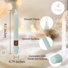 Fresh Mint Green Taper Candlesticks 8 Inch Handmade Smokeless Taper