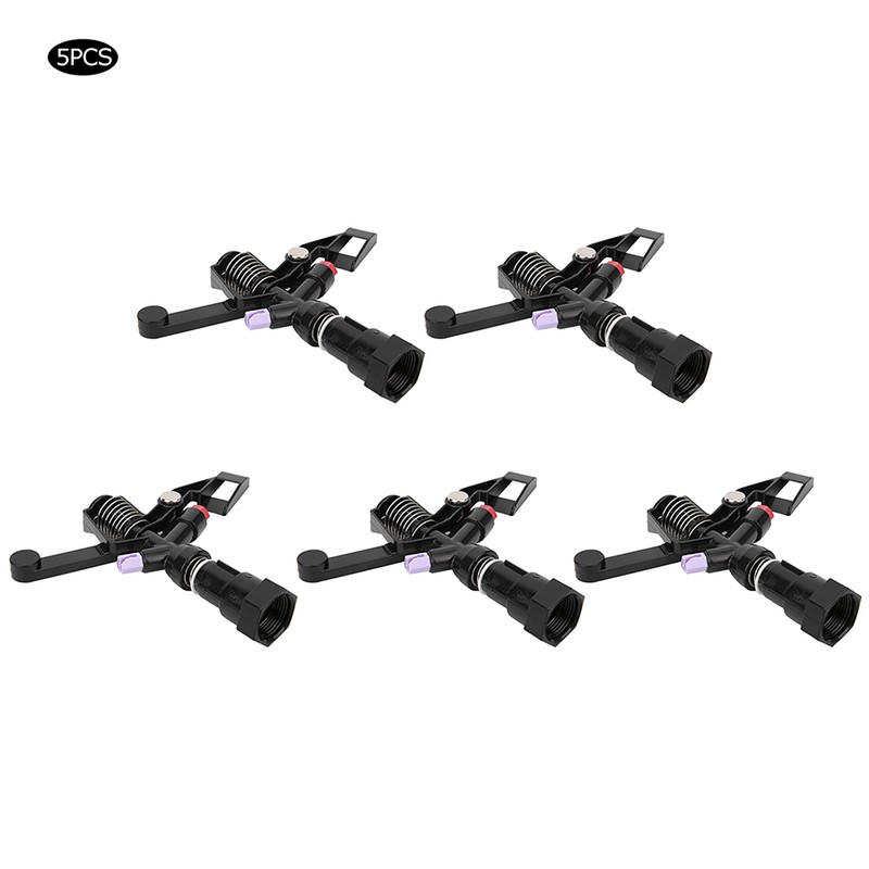 5Pcs 3/4in DN20 Female Thread Rotating Sprinkler Rocker Nozzle for