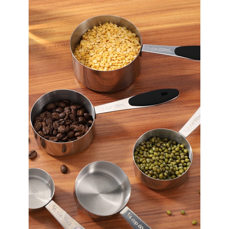 Joyhill Stainless Steel Measuring Cups and Spoons Set of 10