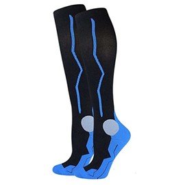 Men's and Women's Premium Compression Socks (as1, alpha, s, m, regular, regular, Dark Blue)