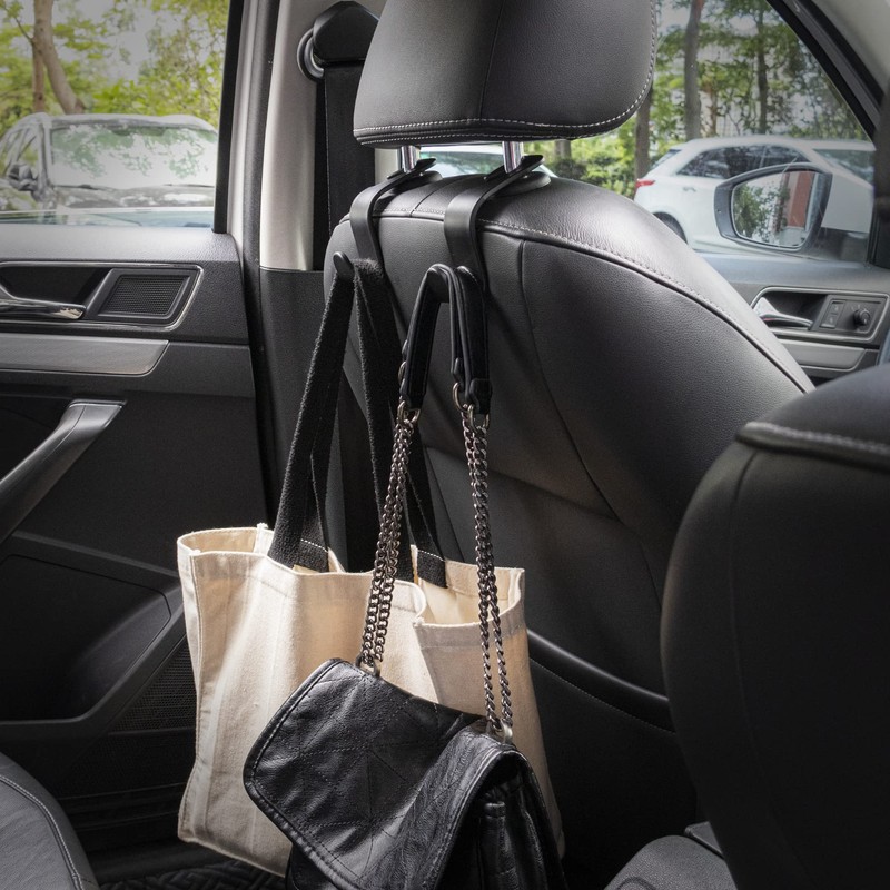 LivTee Car Seat Headrest Hook, Auto Seat Hook Hangers Storage