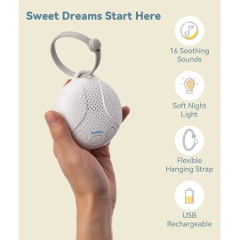 FamiBaby Portable Sound Machine for Baby - White Noise Machine with Night Light for Nurse