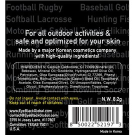  Eye Black Pro Sport Greek Stick Set Anti-Glare Eye Patch Face Painting