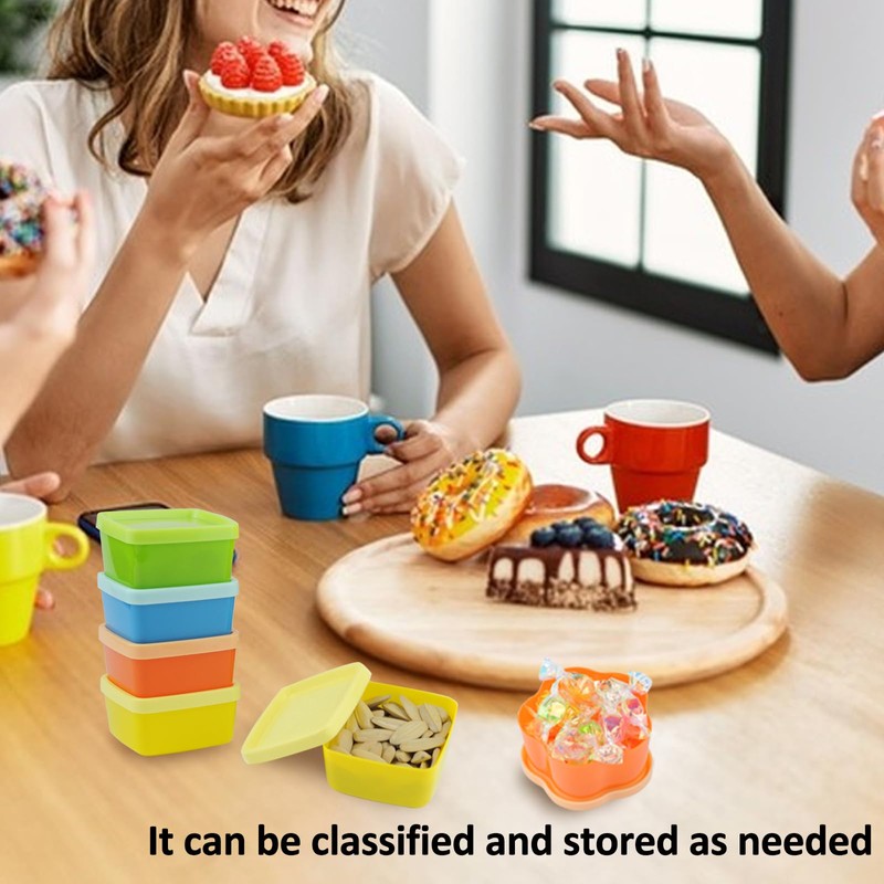 YUUTIAL Pack of 15 Small Containers with Lids, Plastic, Storage