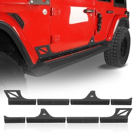 u-Box Wrangler Body Armor Cladding Compatible with 2018-2026 Jeep Wrangler JL Unlimited 4-Door Black