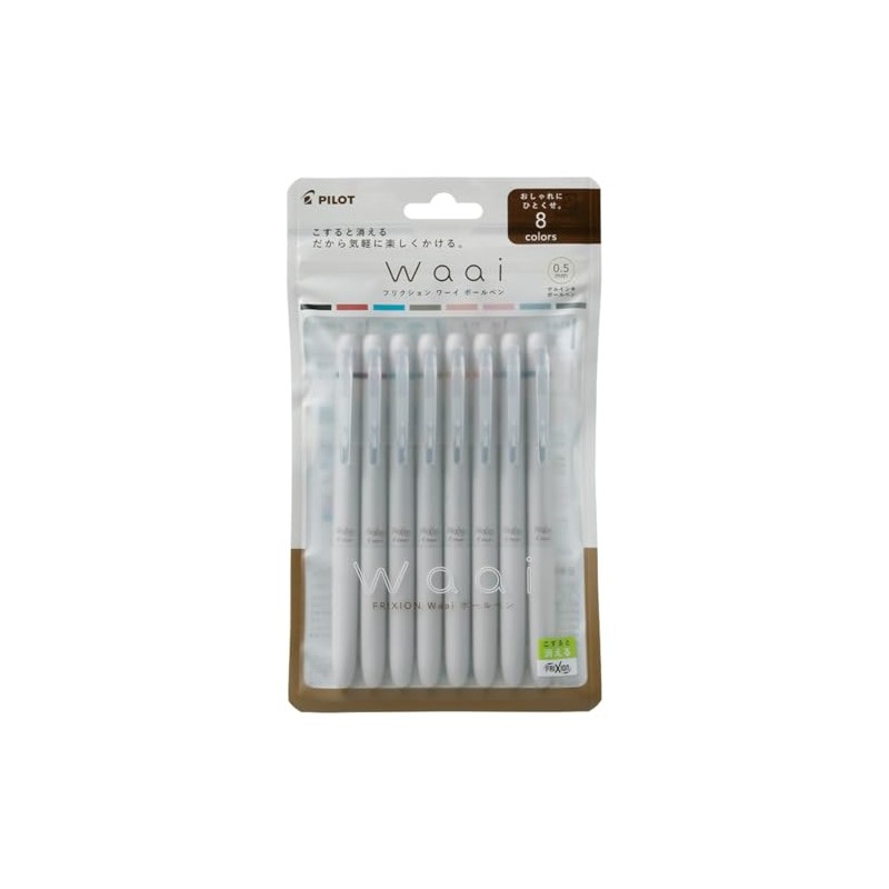 FriXion Waai Ballpoint Pen Set of 8 Colors