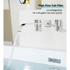 AUU Bathroom Wall Mount Bath Tub Faucet, Wall Mounted 3