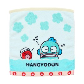 Sanrio 319601 Hand Towel (Hankyodon and Sayuri's Life) Petite Towel, Handkerchief, 100% Cotton, Approx. Width 13.4 x Depth 0.2 x Height 13.8 inches (34 x 0.5 x 35 cm)