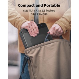 HOLEWOR Pistol Safe Car Gun Safe Small Handgun Case Quick Release Portable Keypad Gun Lock Box for Nightstand, Bedside, Vehicle Under Seat, Drawer