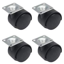 MroMax 1.5 Inch Swivel Caster Wheels 360 Degree Top Plate Mounted Caster Wheel 33lb Capacity 4 Pcs