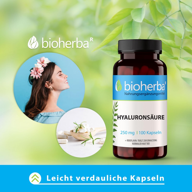 Hyaluronic Acid, BIOH Erba, 60 Caps 50 mg