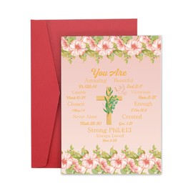 VANLOVEMAC Baptism Gifts for Girls Boys Confirmation Card for Girls Boys Baptism Cards for Granddaughter Christening Card for Boys Catholic Christian Religious Gifts for Women Christmas Easter Basket