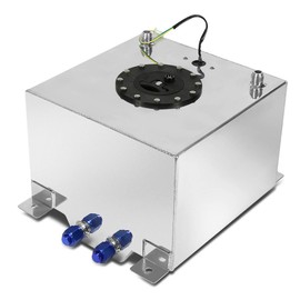 DNA MOTORING 5 Gallons Aluminum Top-Feed Fuel Cell Gas Tank 12" (L) x 12" (W) x 8" (H),ALU-FT-T2