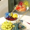 50Pcs Palm Tree Picks, 6 Colours Fireworks Cocktail Sticks Foil