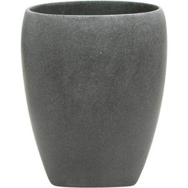 Allure Home Creations Charcoal Stone Wastebasket, Grey