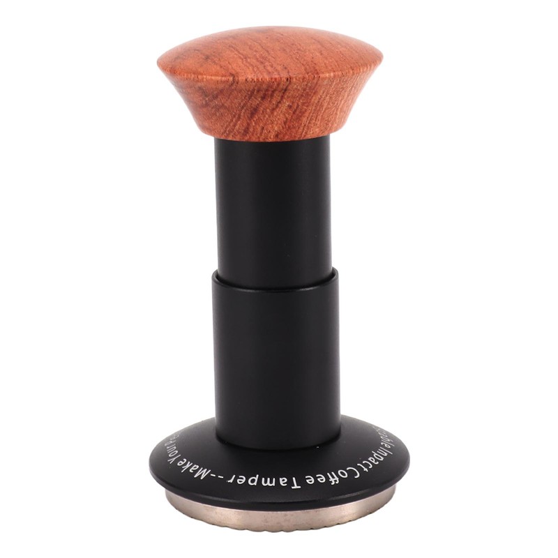 Coffee Tamper Spring Loaded Tamper Calibrated Coffee Tamper Wood Handle