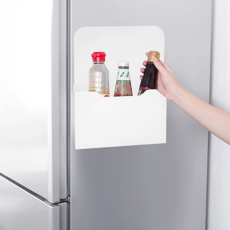 KJKVIVH 3 Pack Magnetic File Holder, Size Refrigerator Storage Pocket