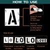 6 Inch Letter and Number Stencils,Letters and Numbers Stencil Kit,42