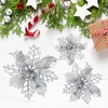 GWHOLE Pack of 21 Christmas Flowers, Christmas Tree Decorations, Flower,