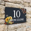 Badgemaster Modern Anthracite House Number Sign Plaque Stainless Steel Standoffs