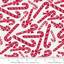 Platinum So n Sews Reindeer Games-Red Candy Canes-White Background-Mod