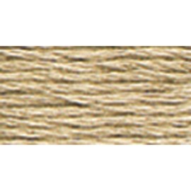 DMC 117-3782 Mouline Stranded Cotton Six Strand Embroidery Floss Thread, Light Mocha Brown, 8.7-Yard