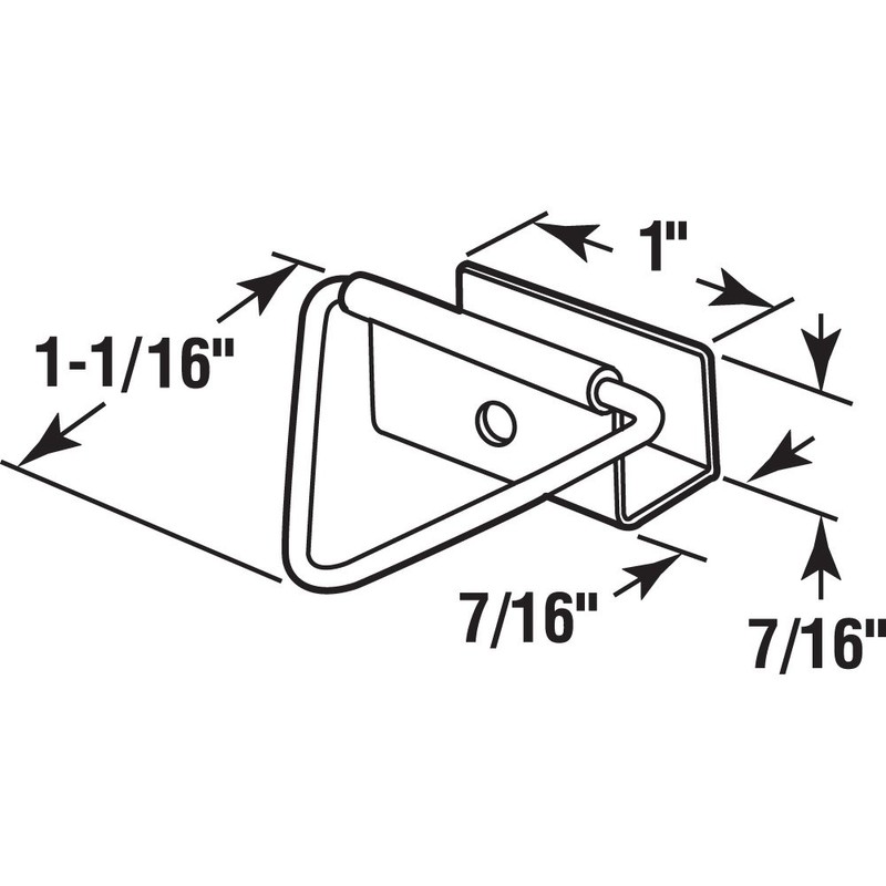 Prime-Line L 5790 Window Screen Bottom Latches (Single Pack)