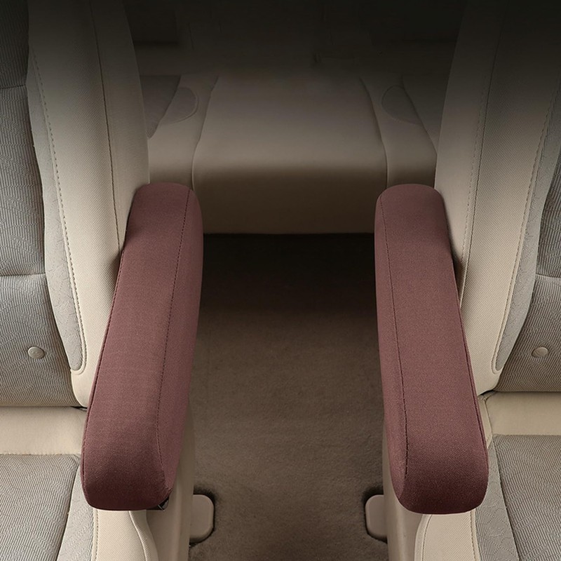 1 Pair Car Front Seat Armrest Cover, Cloth Fabric Replacement