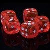 WeLoveBeads W6 Cube (16 mm) in Neon Pink/White Dots -