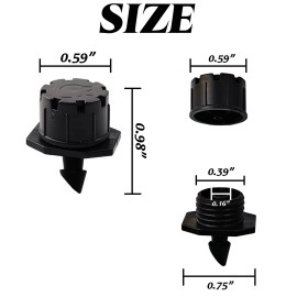 Gxxmei 200PCS Adjustable Irrigation Drippers Sprinklers 1/4 Inch Emitter