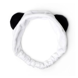 Legami - Me Time 24.5 x 11 cm Polyester Panda Theme Hair Clip for Makeup Facial Treatment Soft Band