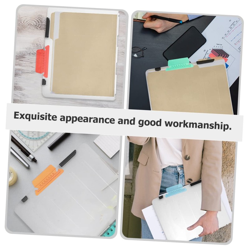 Operitacx 120 Pcs Color Label Hanging Clip Hanging File Tabs