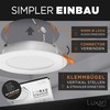 Luxari LED Recessed Spotlight 230 V Flat [Set of 6
