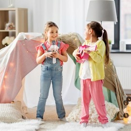 Maxlife Bluetooth Children's Microphone with Speaker, White Monkey, Voice Changer Microphone Children with Echo and Equaliser, Ideal Karaoke Microphone for Children, Compatible with Bluetooth,