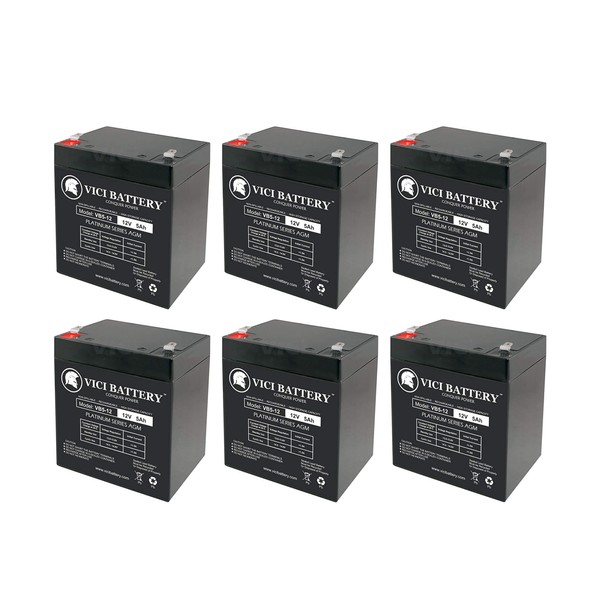 VICI Battery 12V 5AH SLA Battery for Potter Electric PFC-3005