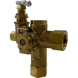 1/2" NPT, Side Inlet, All In One Unloader Pilot Check Valve with Throttle Control Cable for 6.5HP Max Gas air Compressors (140-175 PSI, 24" Throttle Control Cable & Unloader Valve)
