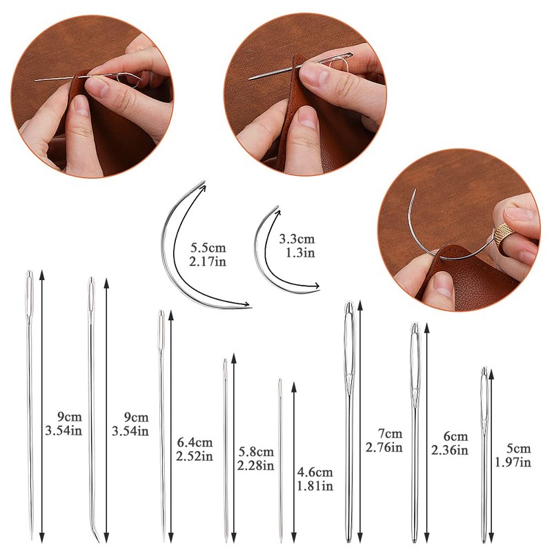 Ruasol 34 PCS Sewing Kit Leather Stitching Kit with AWL