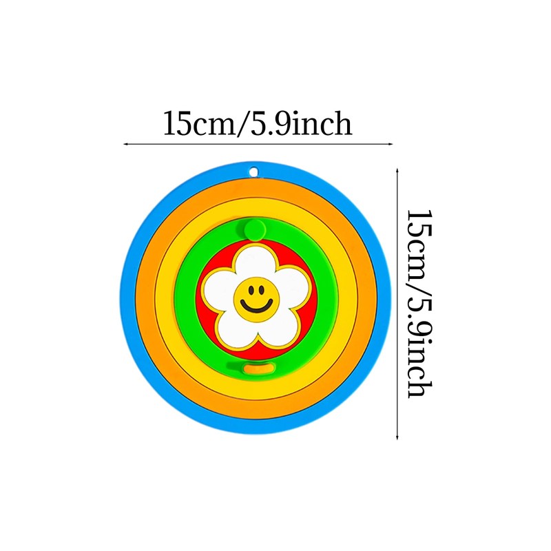 Rainbow Silicone Drain Stopper 2 Pack - Tub & Shower