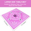 GUSTARIA Mahjong Mat,Mahjong Table Mat with 3 Dice & Carrying
