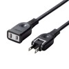Sanwa Supply TAP-EX2107BK Power Extension Cord 23.0 ft (7 m),