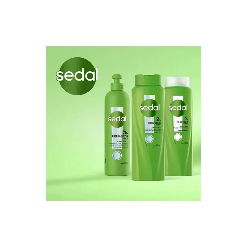 Sedal Shampoo rebióticos y biotina 620 mL