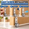 Sliding Door Roller Wheels for Smooth Movement – 4-Piece Metal